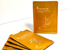 Load image into Gallery viewer, TURMERIC ANTI ACNE FACIAL SHEET MASKS